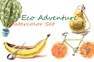 Eco Adventure Watercolor Set for Illustrations