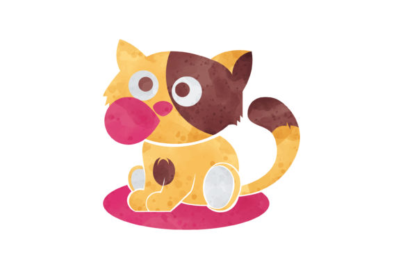 Watercolor Cat Illustrations